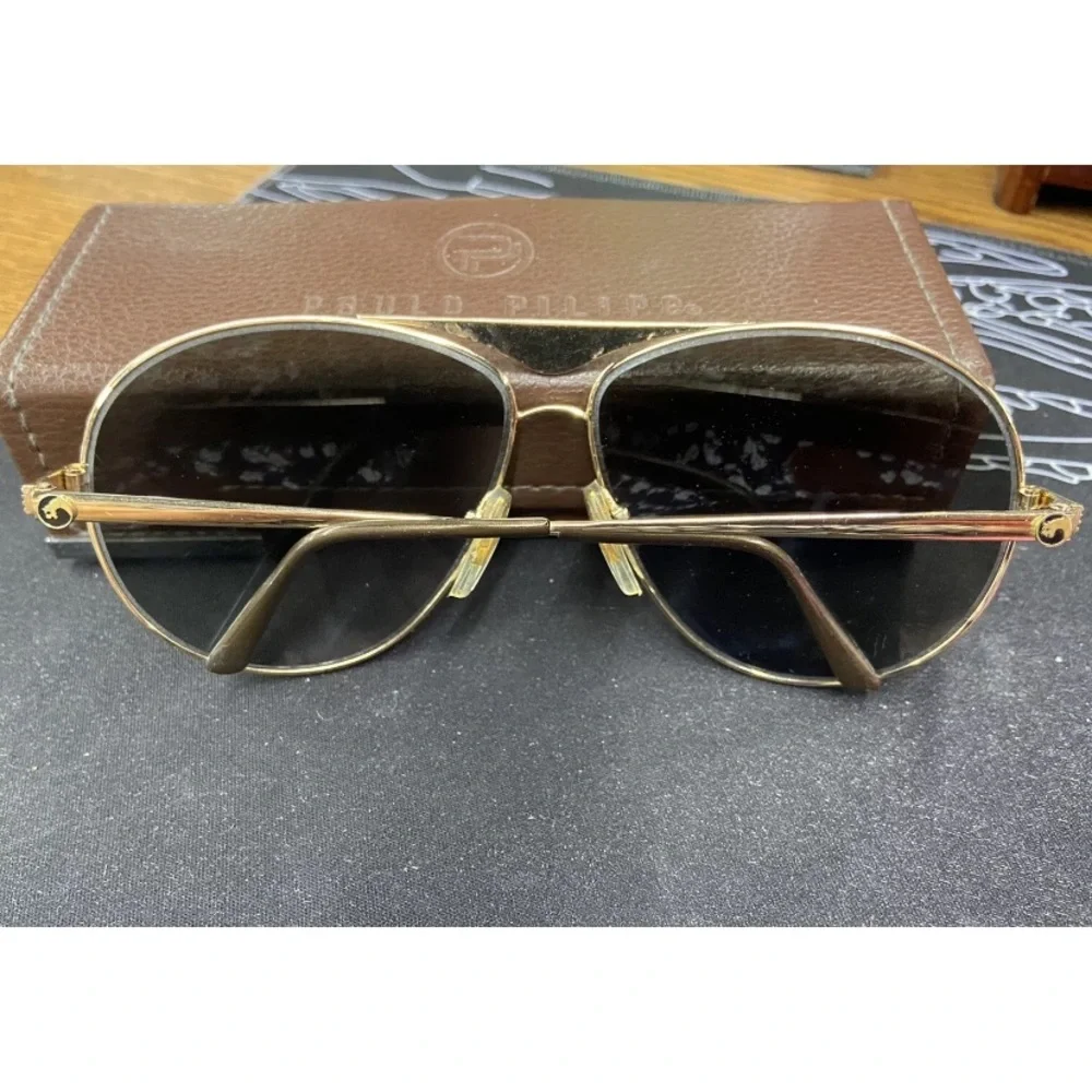 RARE Vintage Gargoyles 1980's Kittyhawk Gold Aviator Unisex Sunglasses